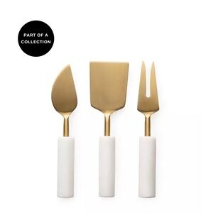 THIRSTYSTONEGold Cheese Tools with Handles Set, 3 Pieces
